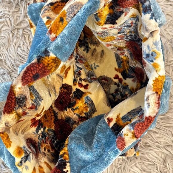 Vintage 1970s terry cloth handmade bag - Picture 2 of 10